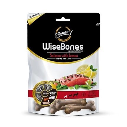 Gnawlers Wise Bone Salmon With Lemon 210g (Pack Of 2x210g)