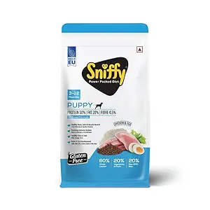 Sniffy Dog Food For Puppy 3kg (Pack Of 1x3kg)