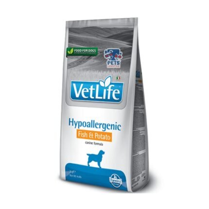 Farmina Vet Life Hypoallergenic Fish & Potato Canine Formula Dog Food, for Healthy Skin & Coat, 2kg (Pack Of 1x2kg)