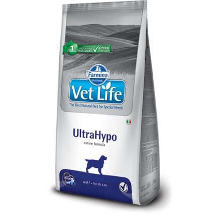 Farmina Vet Life UltraHypo Canine Formula Dry Food For Adult Dog 2kg (Pack Of 1x2kg)
