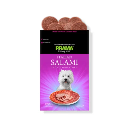 Prama  Italian Salami Dog Treats 70gm (Pack of 3x70gm)